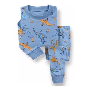 {Benben Apparel} from Maisonette - Blue Dino Pajamas